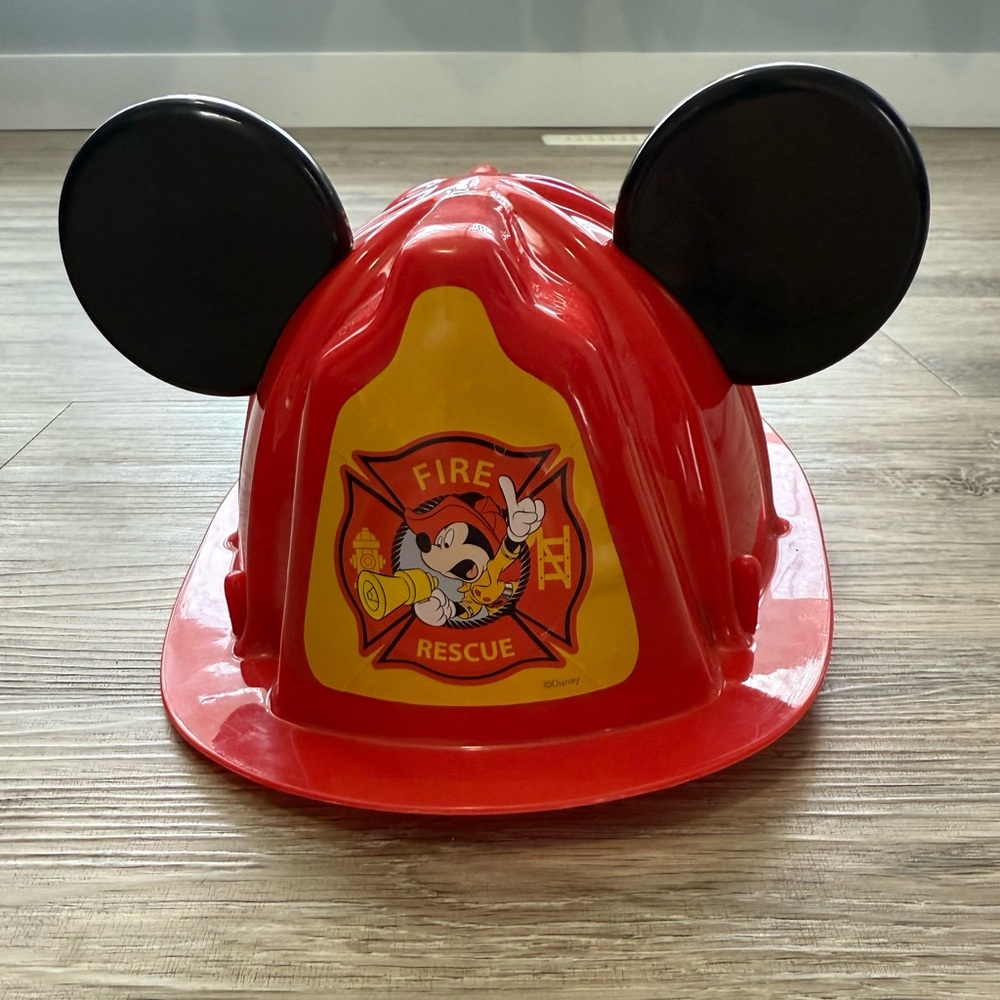 2/$20 Disney Firefighter Hat with Mickey Ears
